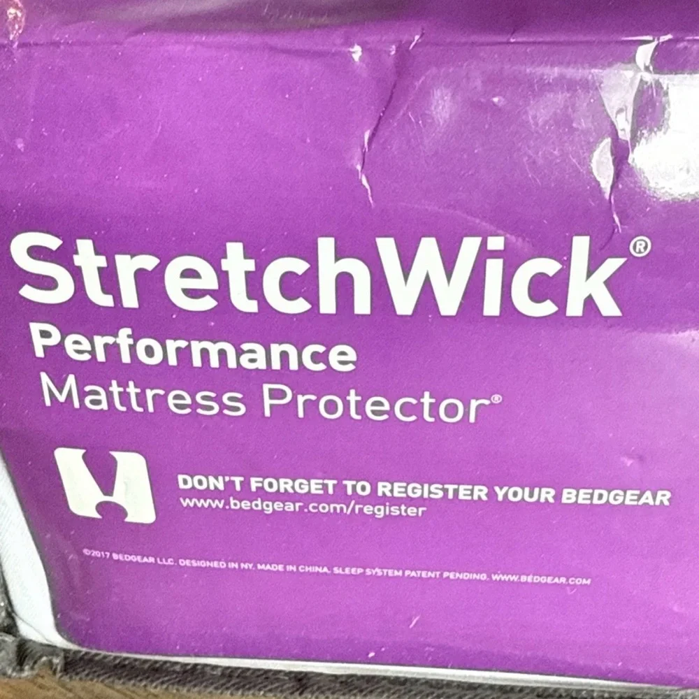 Bedgear Performance Mattress Protector Split King 3.0. Stretch Wick. White., New